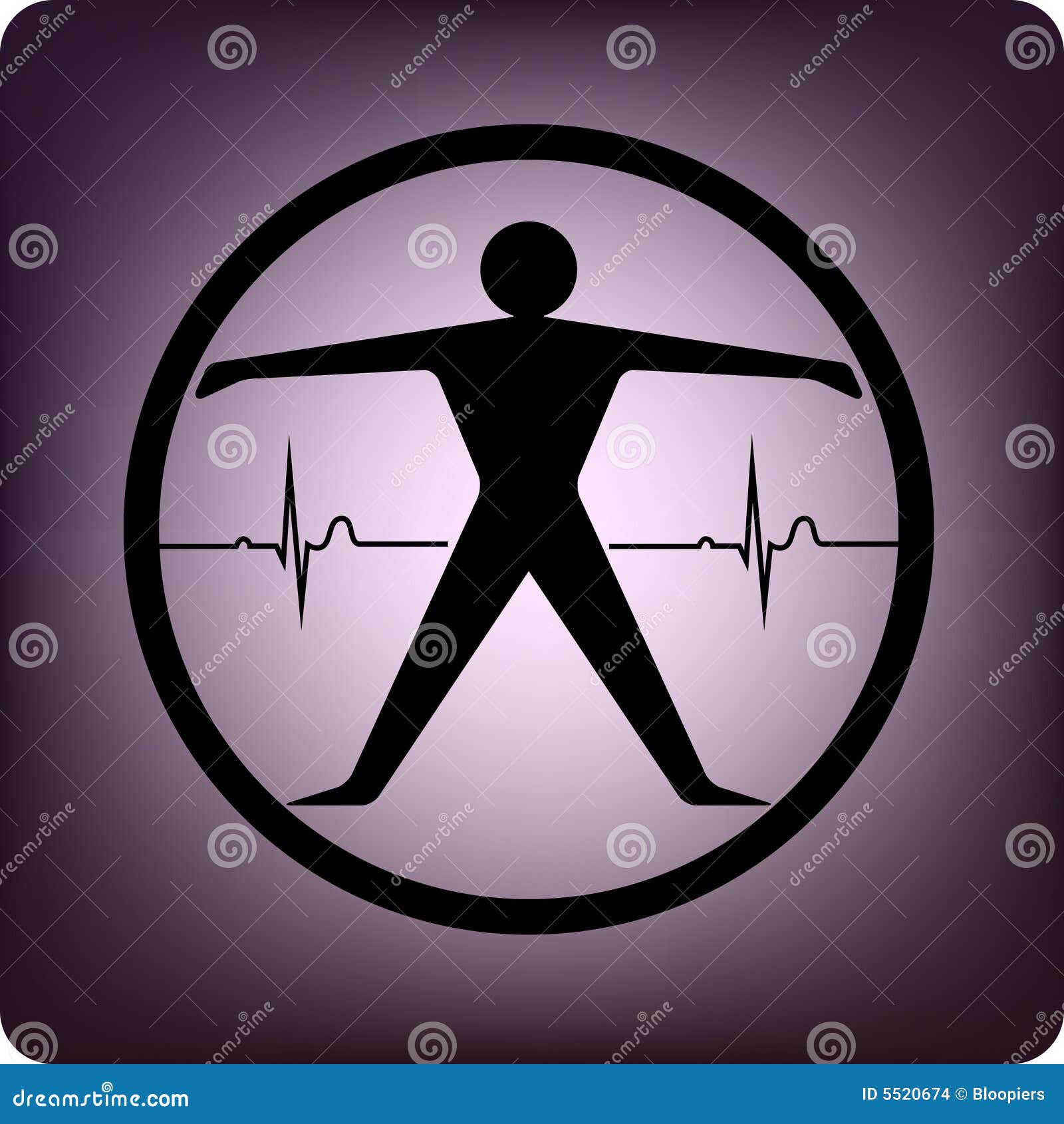 Fitness stock vector. Illustration of trainer, personal - 5520674
