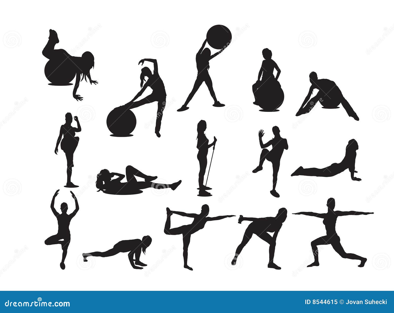 Fitness stock vector. Illustration of digital, group, health - 8544615