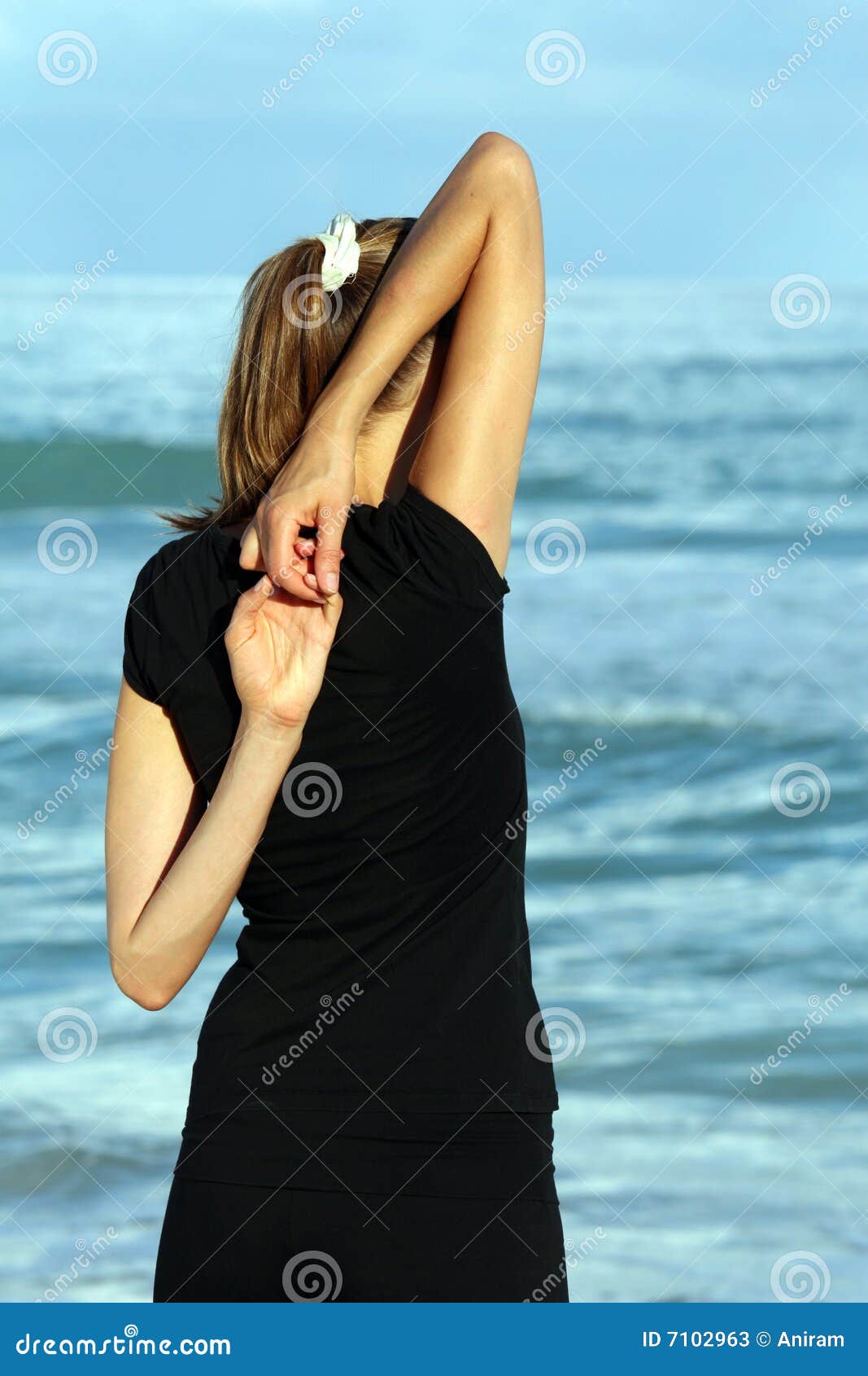 Fitness on the beach stock image. Image of beach, workout 7102963
