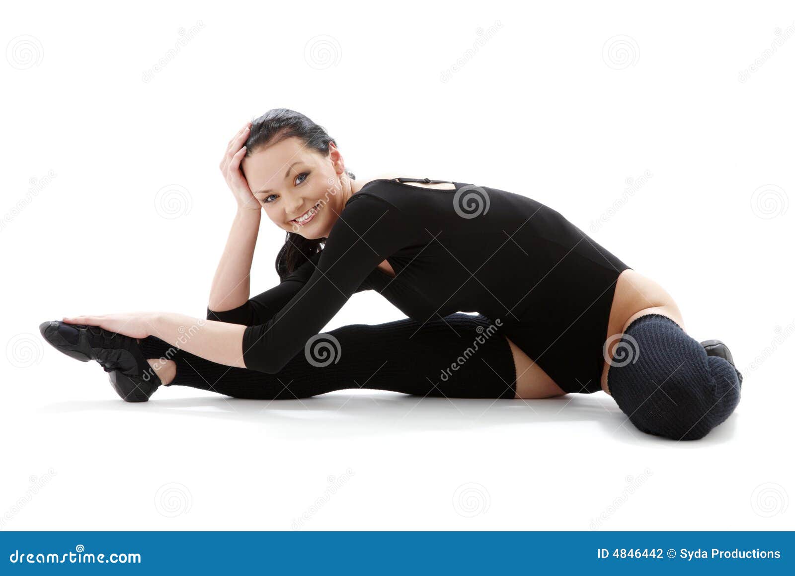 Fitness black leotard stock photo. Image of healthy, care 4846442