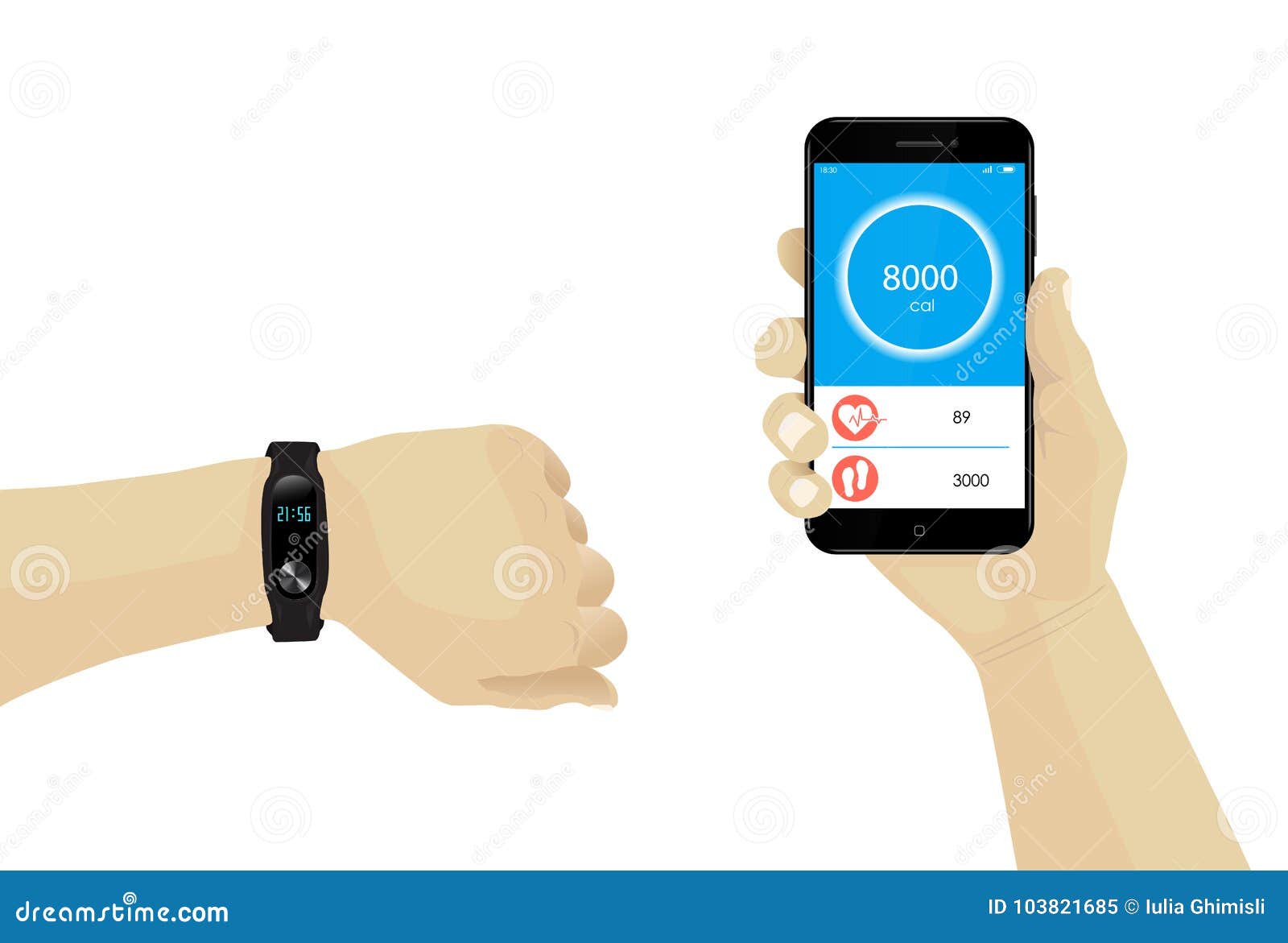 Wearable Projection Bracelet Smartphone Mobile Phone on Man Hand Invisible  Tech technology Innovations Future Concept Bussines. Technological Progress  Communication. Incoming call. Stock Photo | Adobe Stock