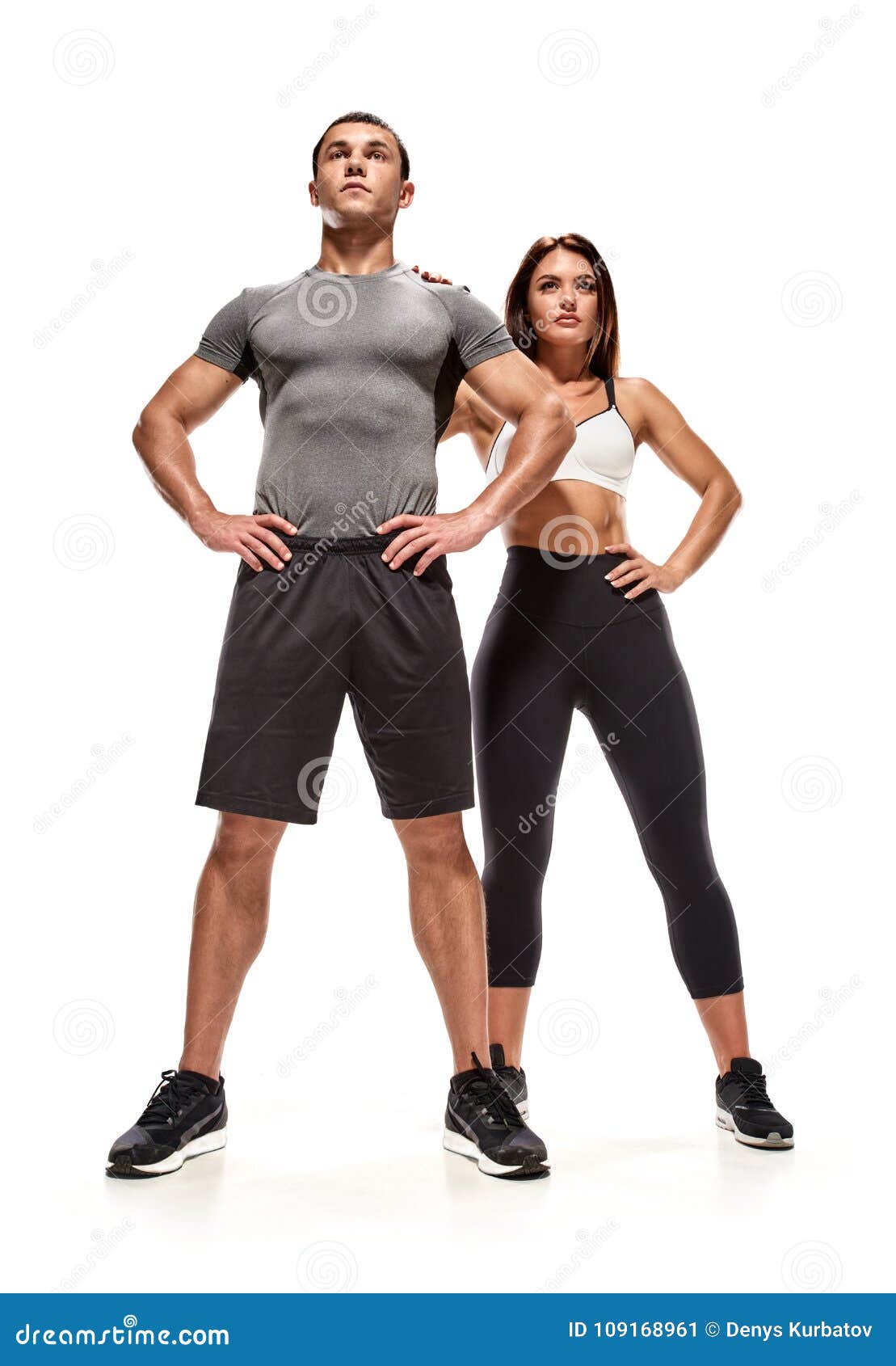 Fit bodybuilding couple stock image. Image of couple - 109168961