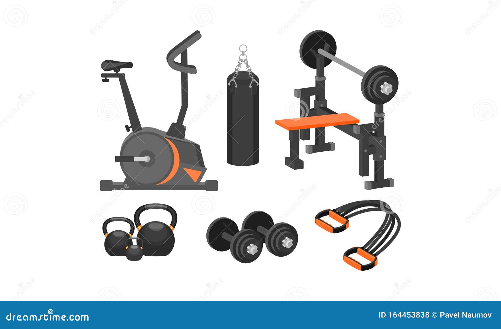 Free Vector  Sport concept with balls and gaming items fitness equipment  for workout and cardio set in gym vector healthy lifestyle illustration