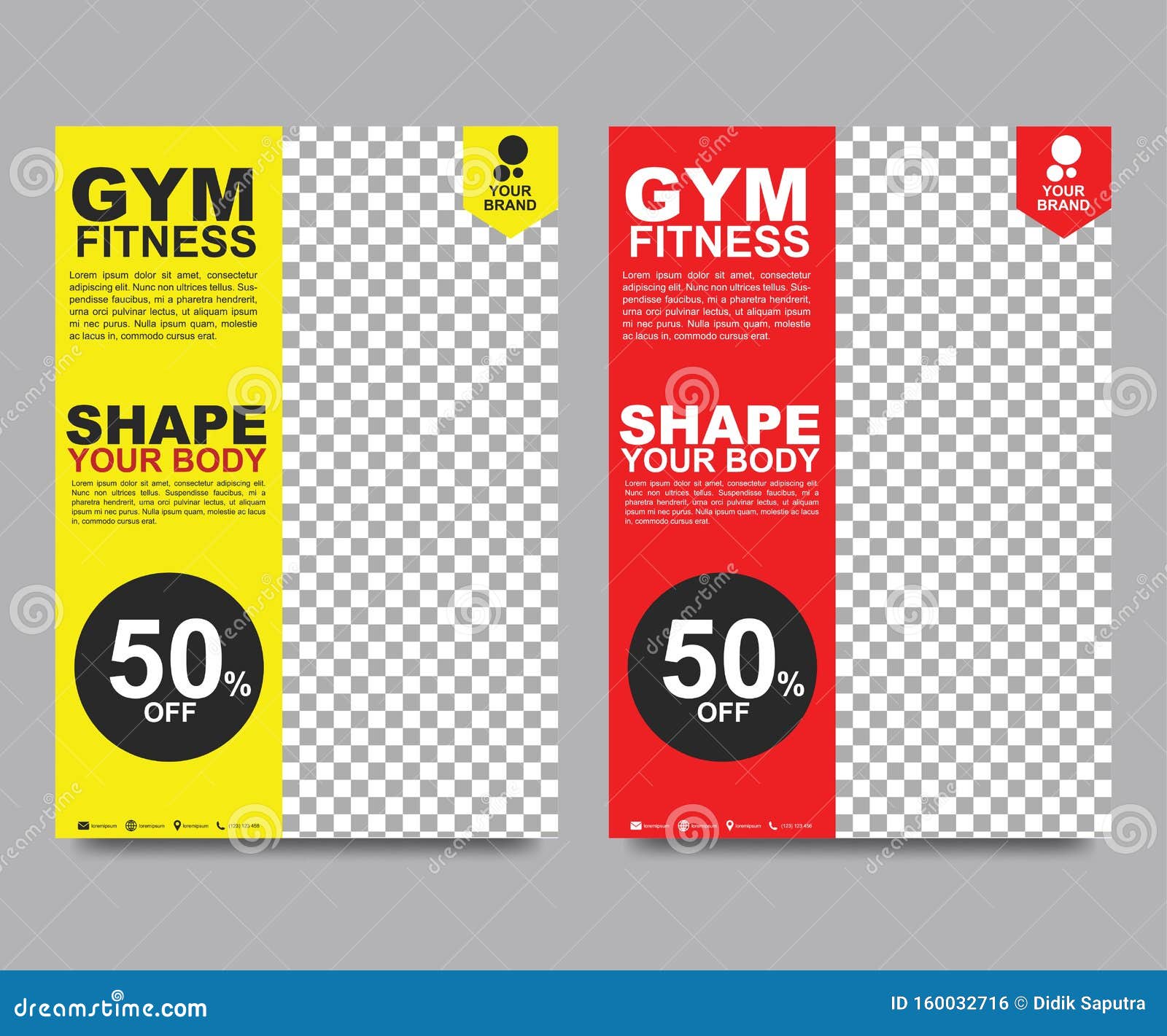 Fitness Flyer Template Poster Template For Fitness Center Modern Fitness And Gym Brochure Collection Modern Dark Abstract Flyer Stock Vector Illustration Of Concept Modern