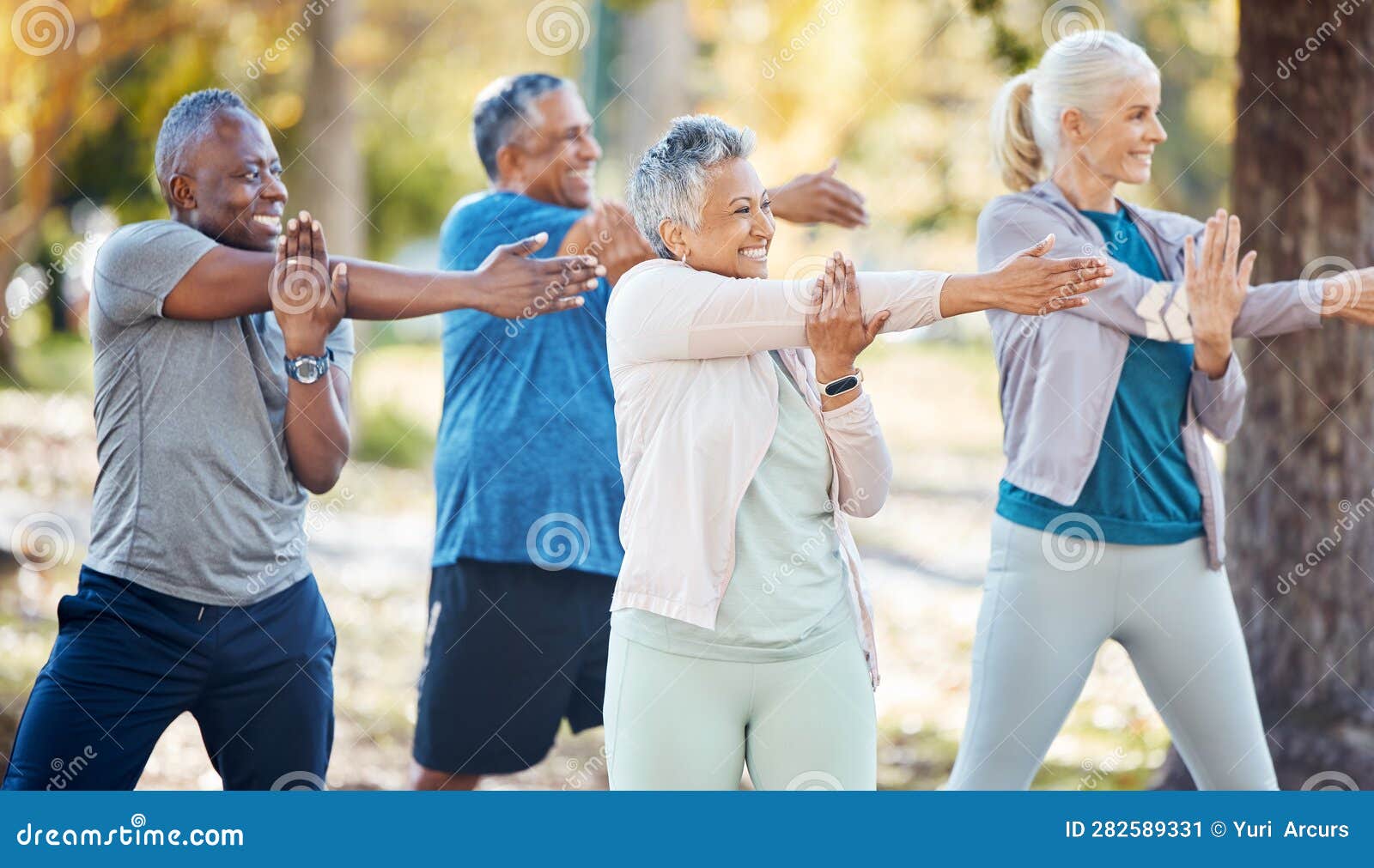 Diverse Elderly Exercise Royalty-Free Images, Stock Photos