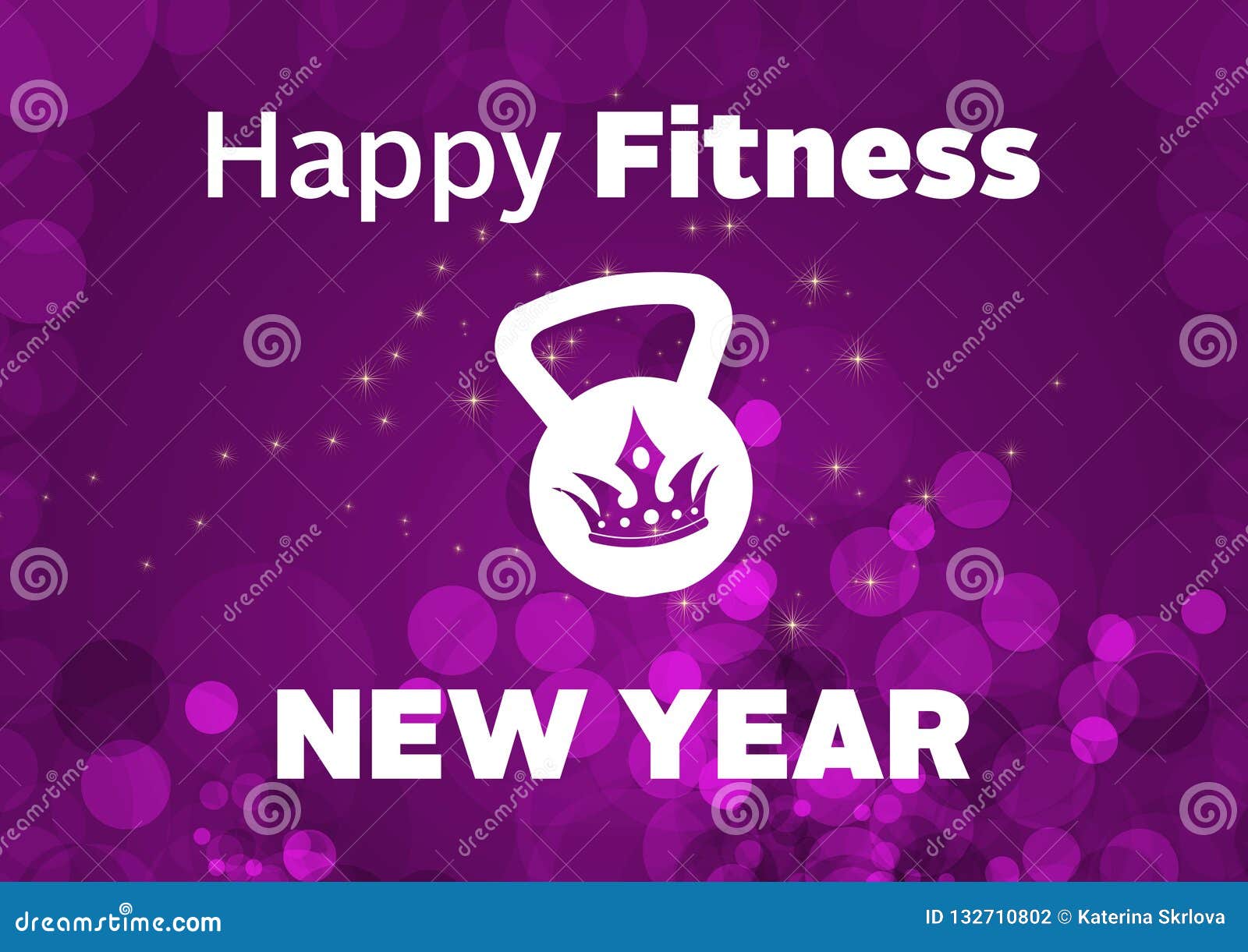 Christmas Fitness and Gym Motivation Quote Stock Illustration