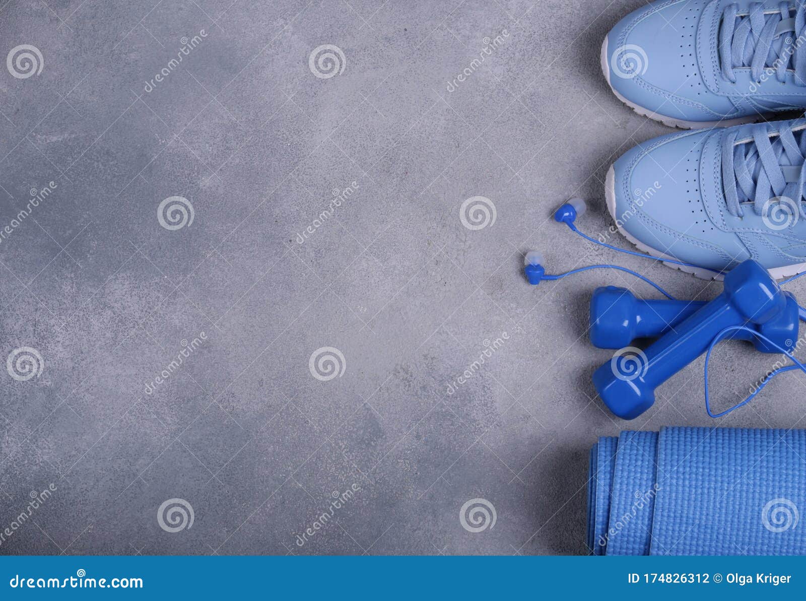 Fitness items stock photo. Image of health, items, shoes - 174826312