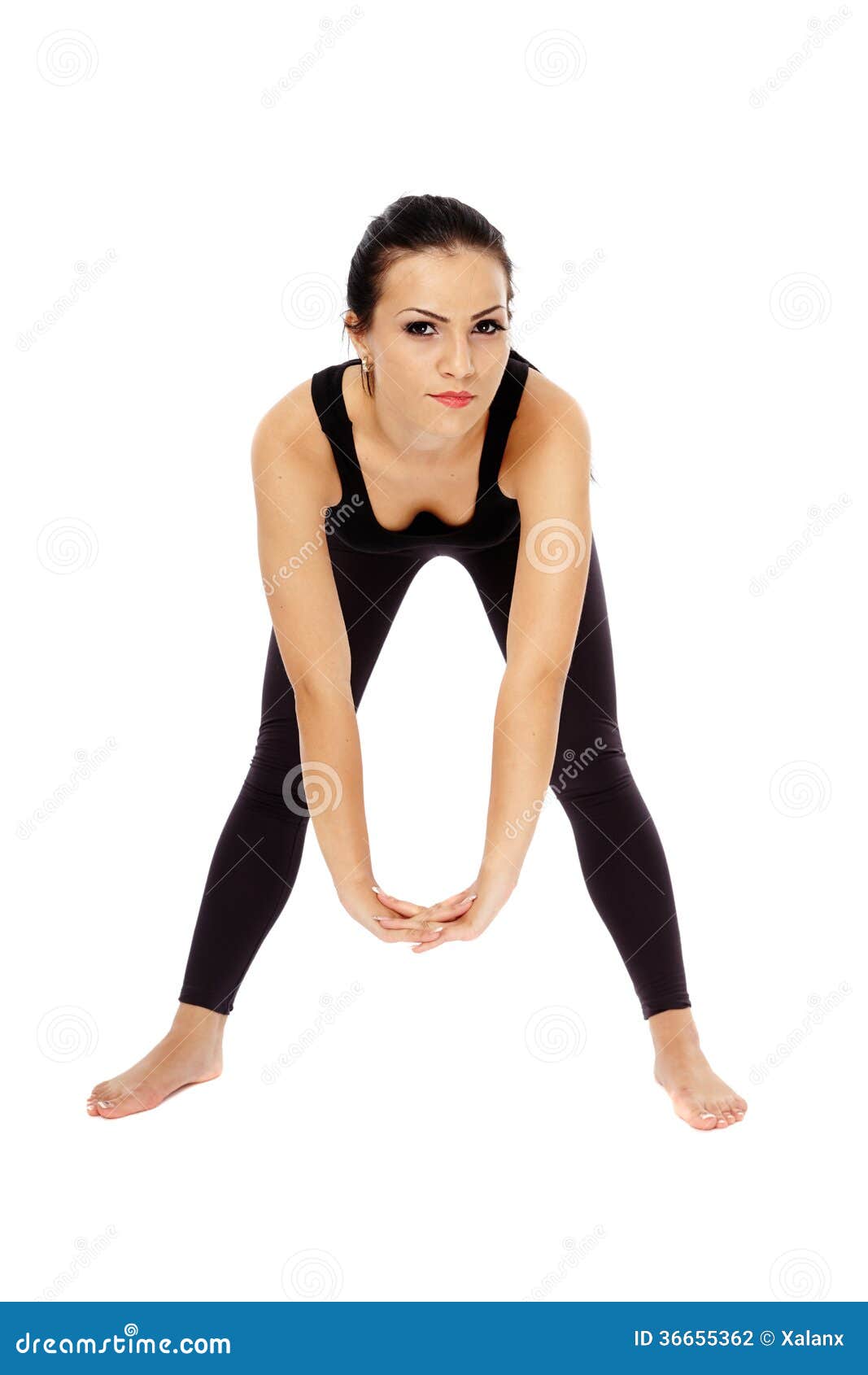 Fitness lady stretching stock photo. Image of fitness - 36655362