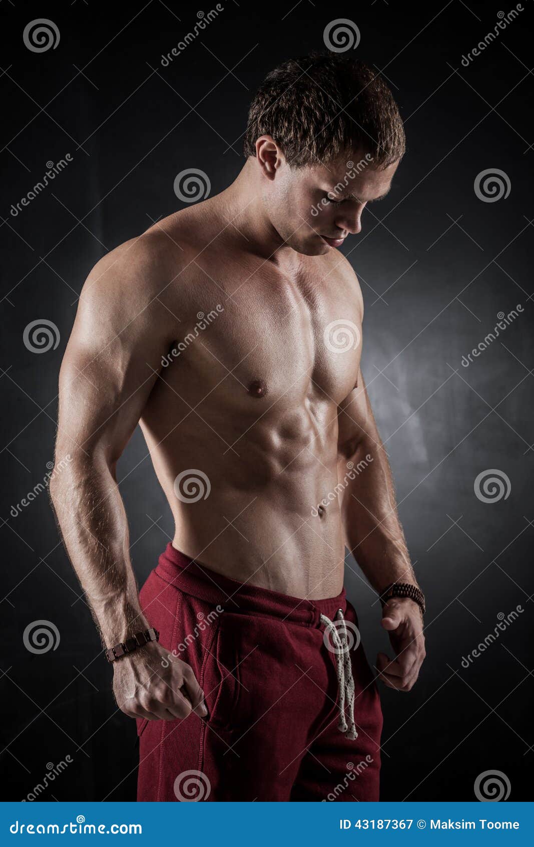 Fitness male model stock image. Image of masculine, hold 43187367
