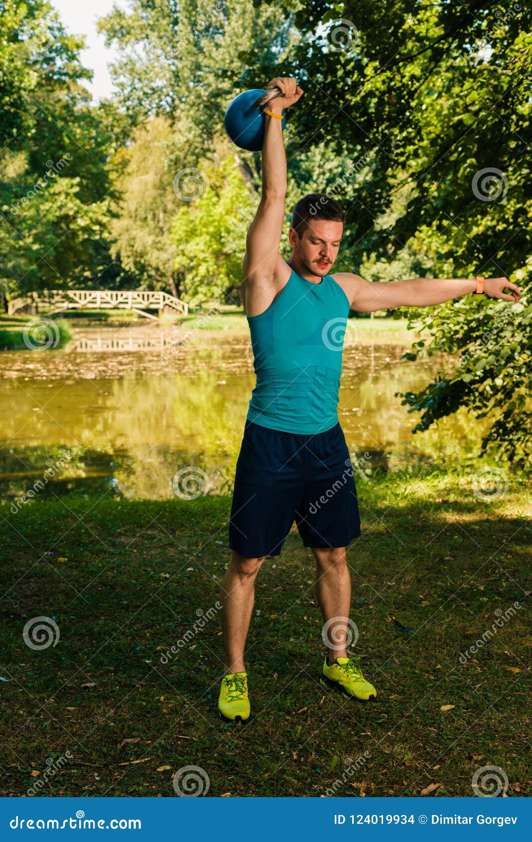 Crossfit Fitness Man Training into the Park Stock Photo - Image of fitness: 124019934