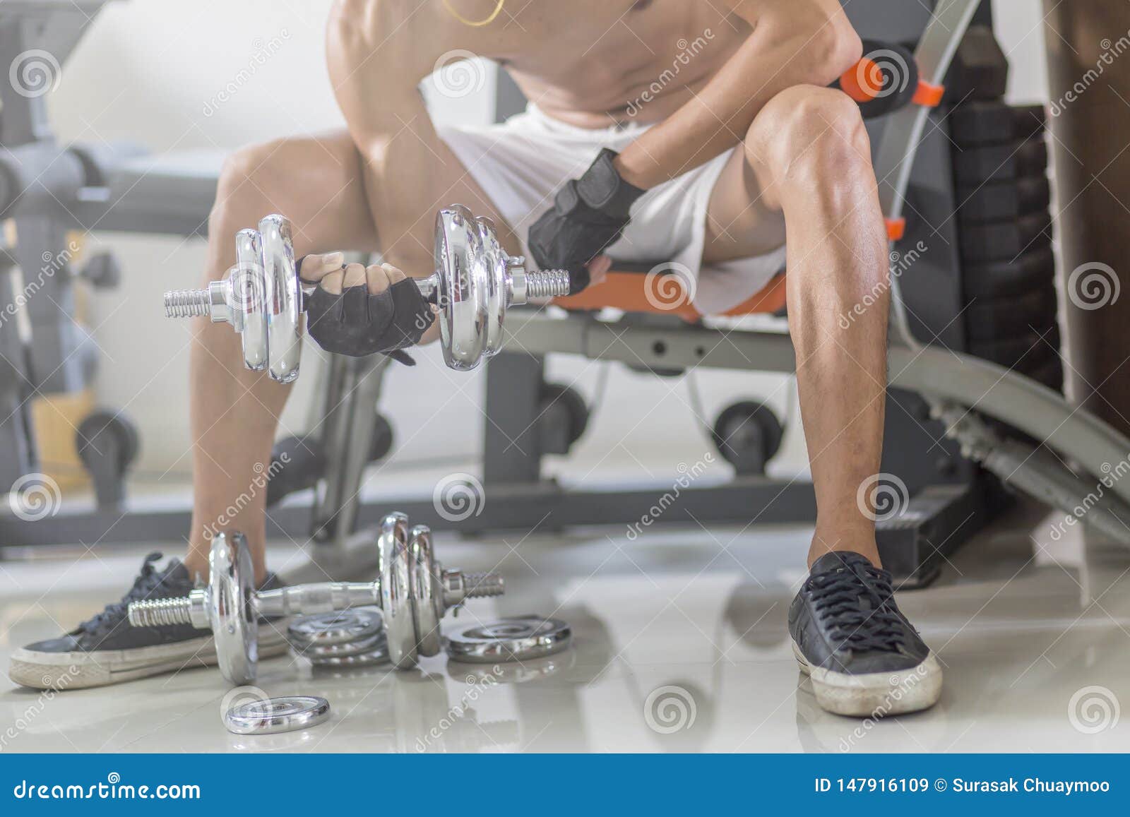 Fitness Man Healthy Stock Image Image Of Weight Arms 147916109