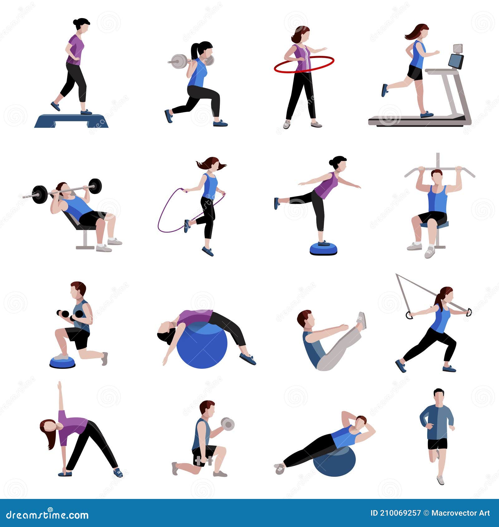 klasse Pakket Teleurstelling Fitness mannen flatpanel vector illustratie. Illustration of samenvatting -  210069257