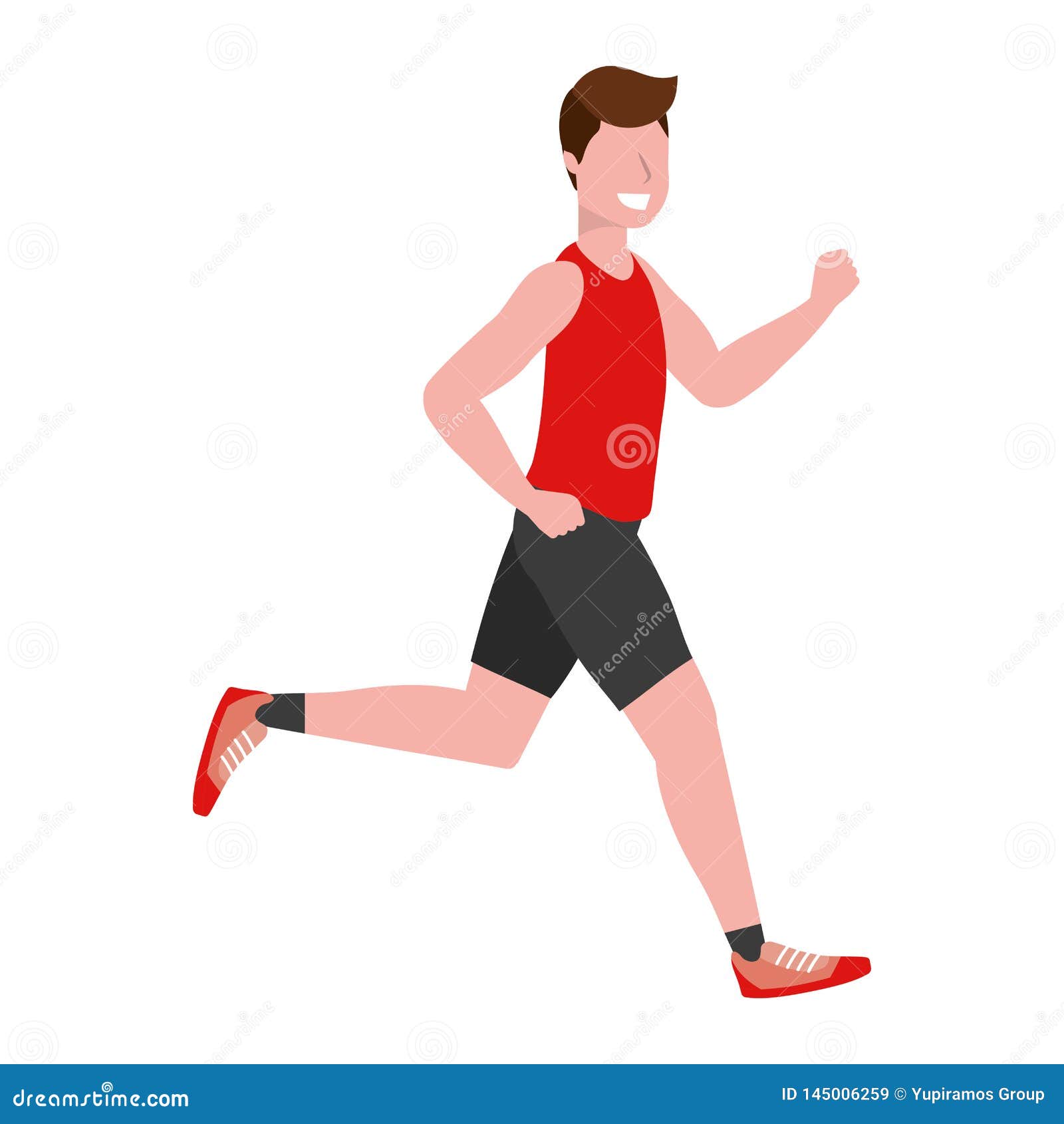 Fitness Sport Train Cartoon Stock Vector - Illustration of cardio ...