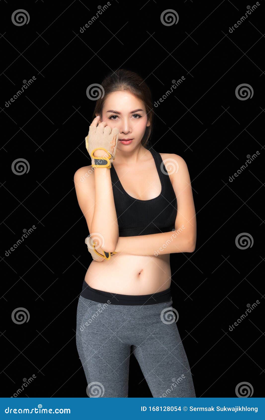 Sports Woman in Fashion Sportswear Stock Photo - Image of practice ...