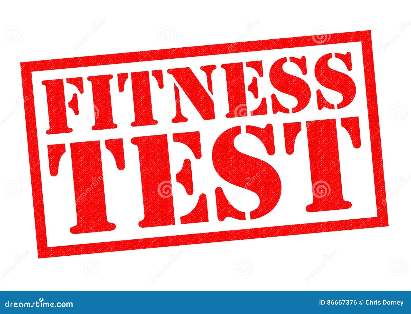 FITNESS TEST stock photo. Image of sign, button, injured 86667376