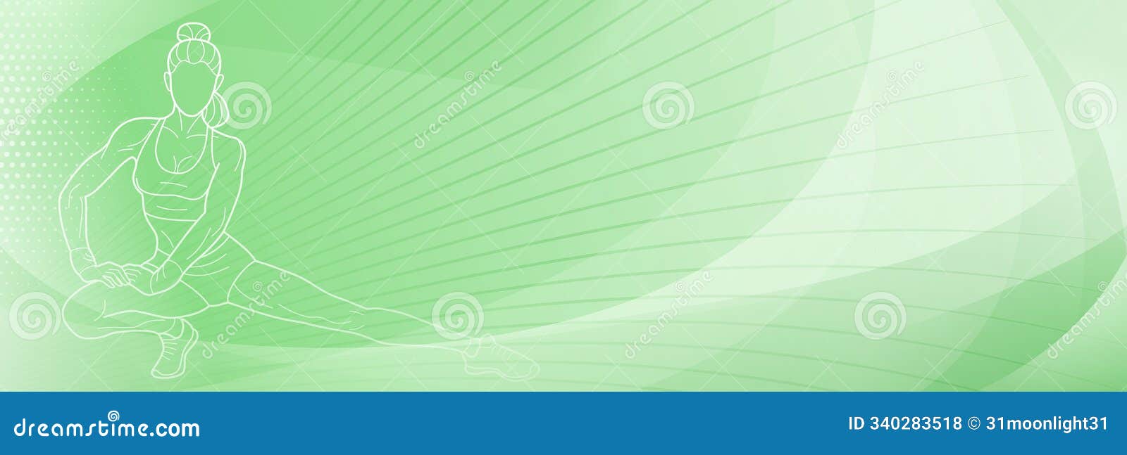 fitness themed background in green