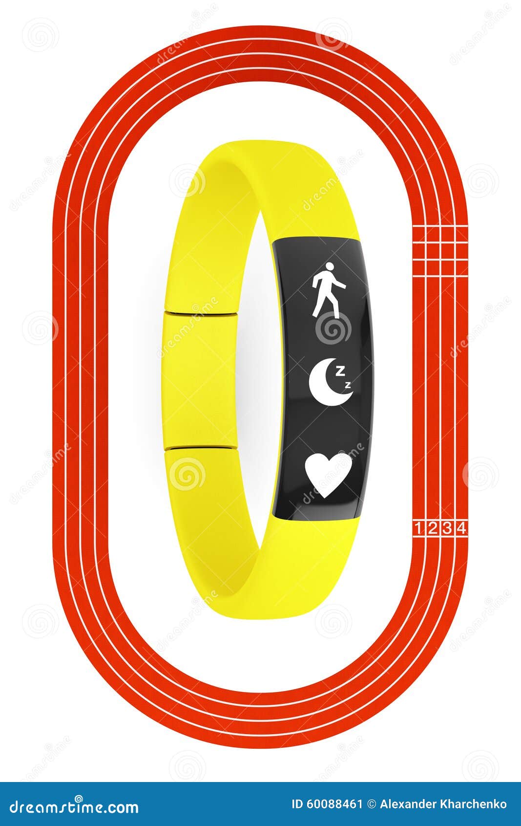 Fitness Tracker and Running Track Stock Image Image of healthcare