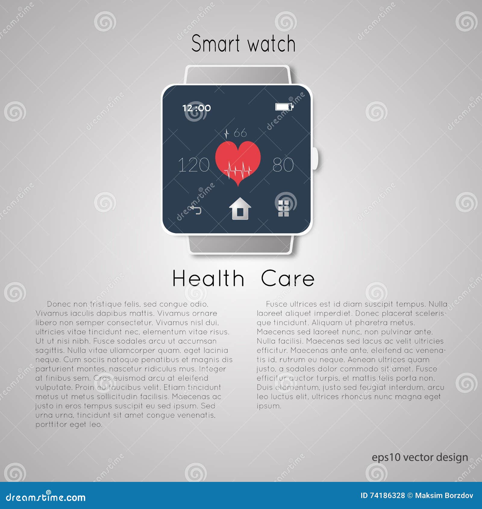 Fitness Tracker Wearable Technology Infographic Stock Vector