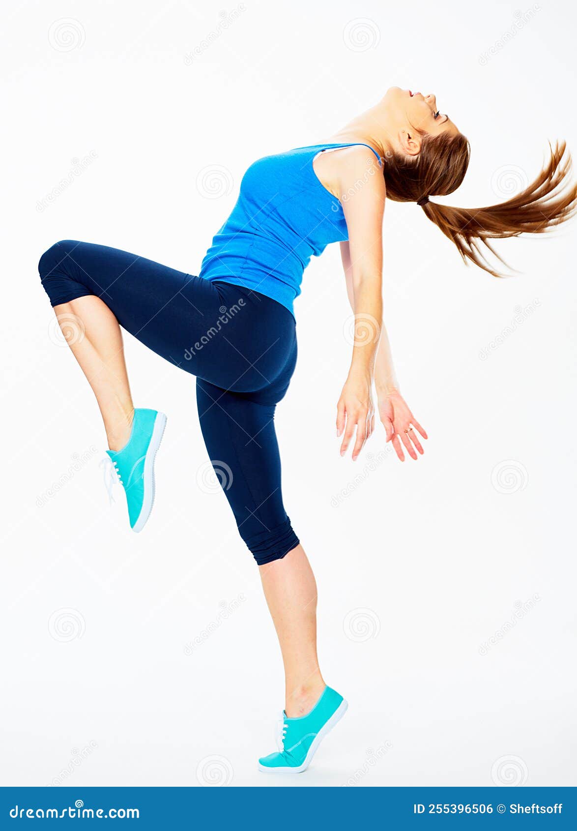 fitness woman dooing dancing exercise