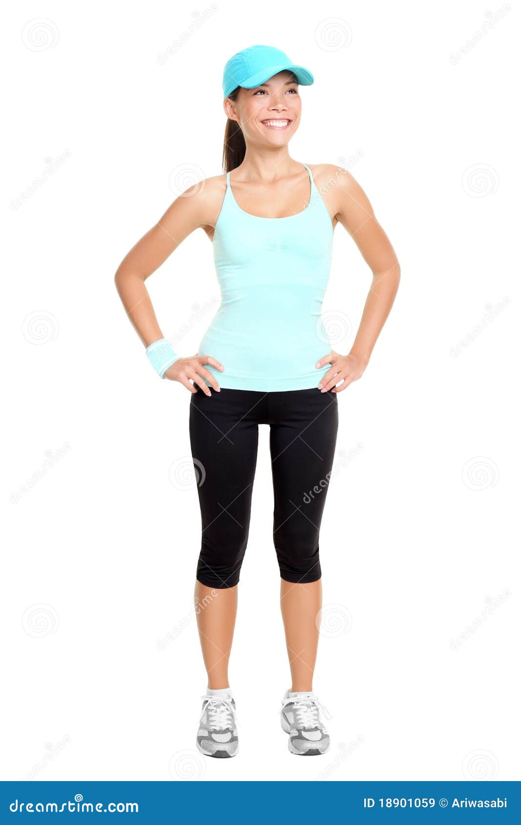 Fitness woman isolated stock image. Image of adult, health - 18901059