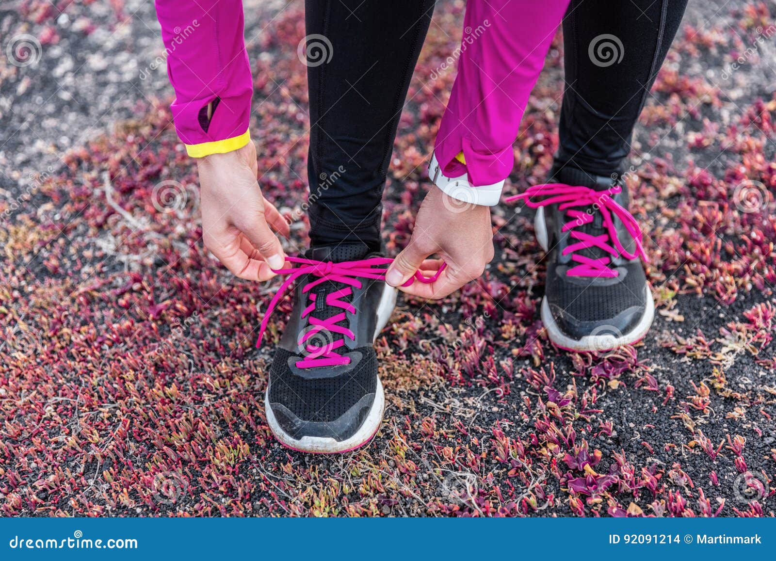 Fitness Woman Trail Runner Lacing 