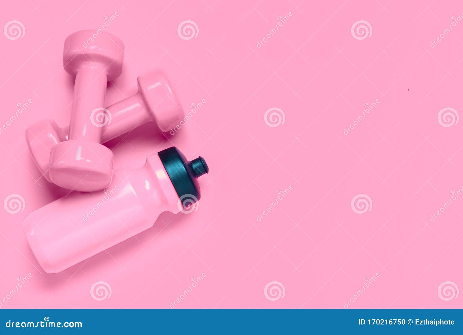 Pink Dumbbells for Fitness Workouts