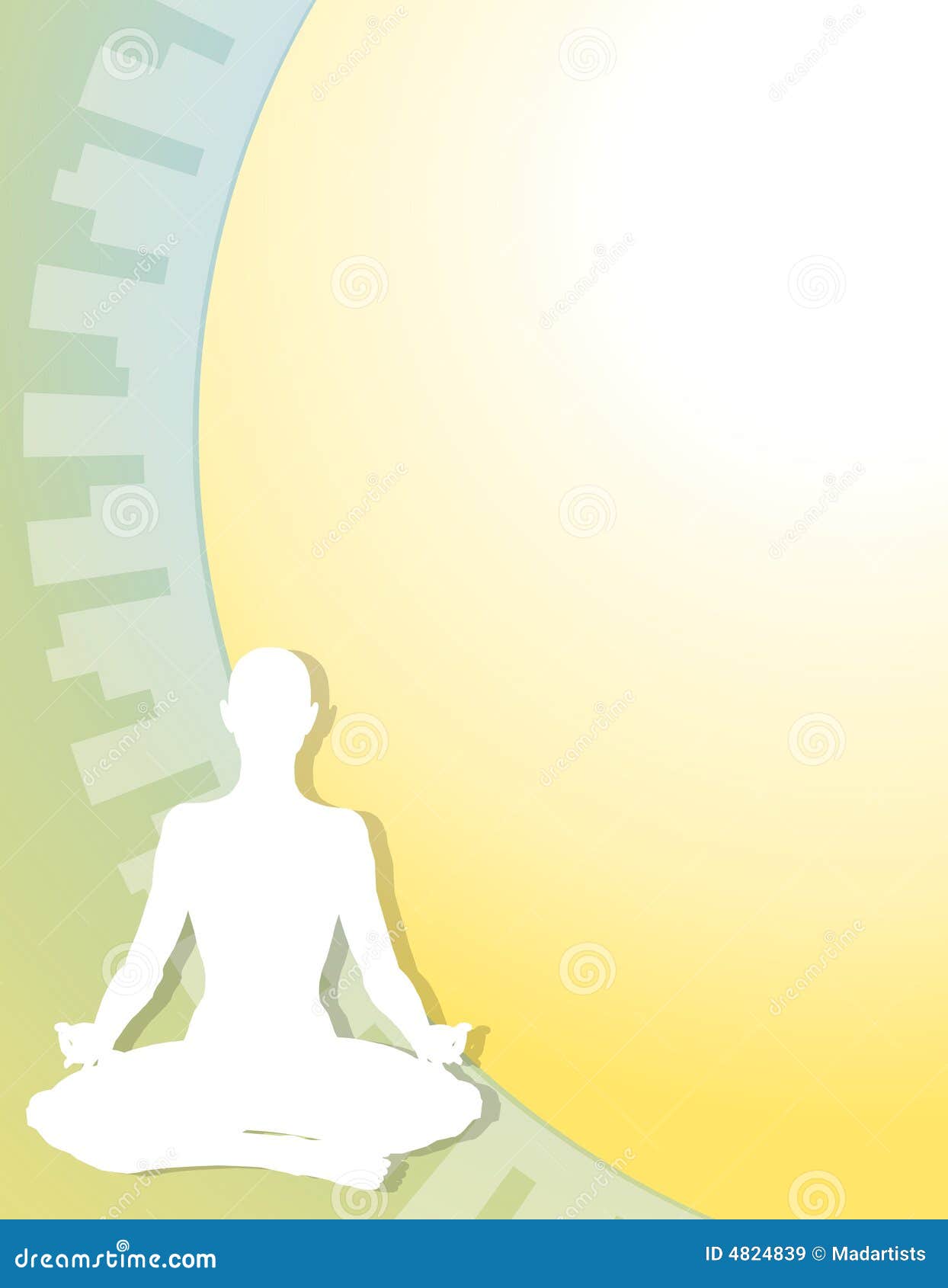 Fitness Yoga Figure Background Stock Illustration - Illustration of clip,  calm: 4824839