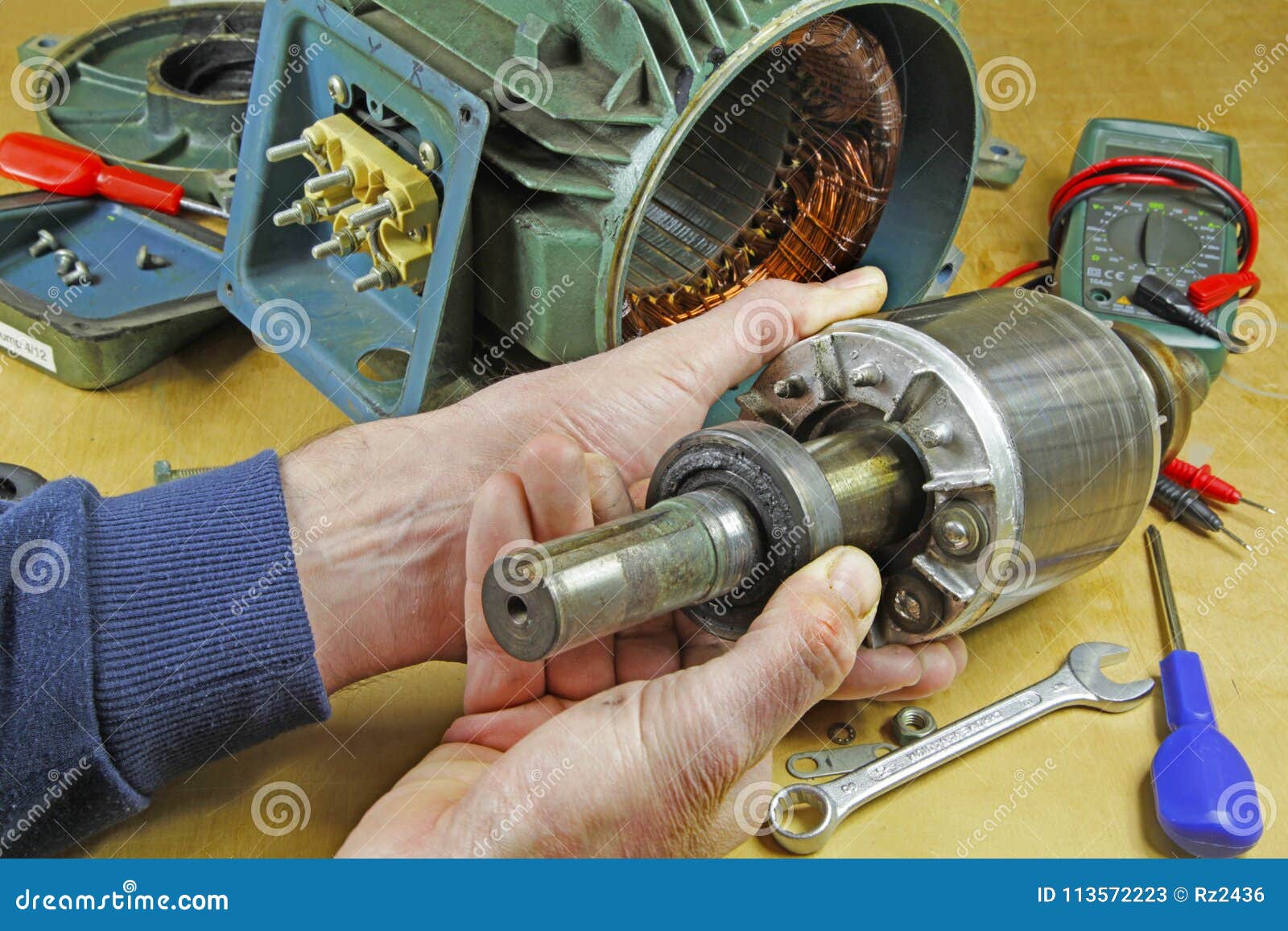 three-phase-induction-motor-bearing-inspectio-repair-stock-image-image-of-industrial