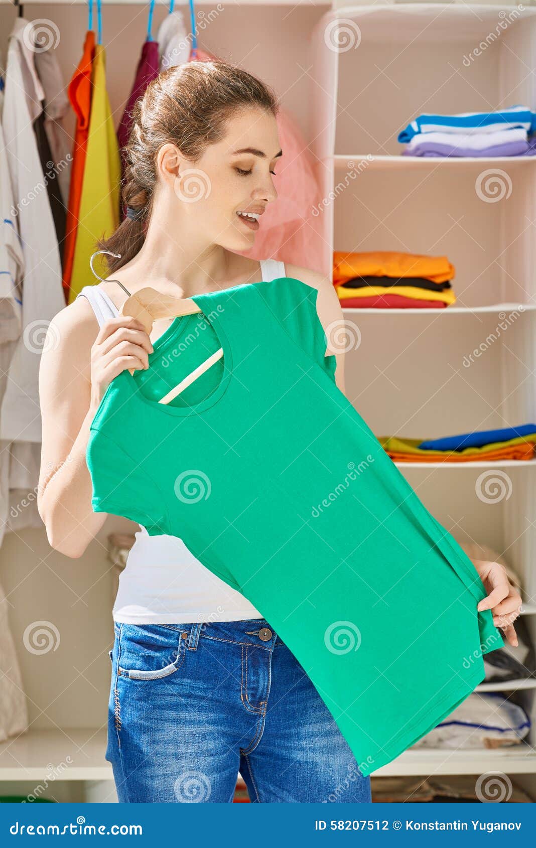 Fitting stock photo. Image of choose, young, model, lifestyle 58207512