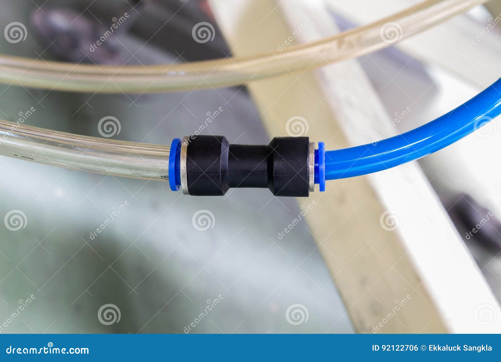 The Fitting Pneumatic, Accessories of Pneumatic System Stock Photo Image of compression