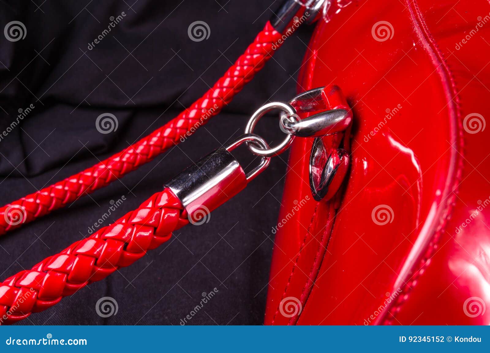 Fittings on the Leather Hand Bag Stock Photo - Image of fashion ...