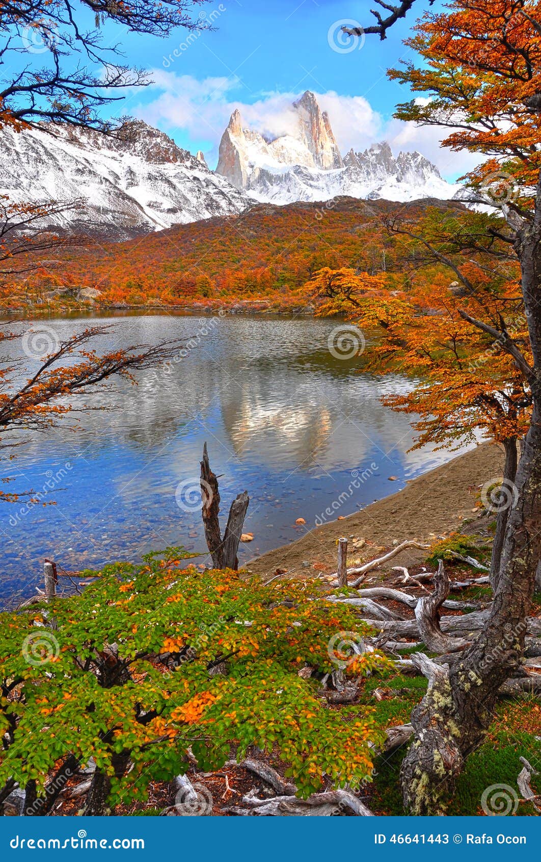 fitz roy mountain in el chalten, argentina patagonia