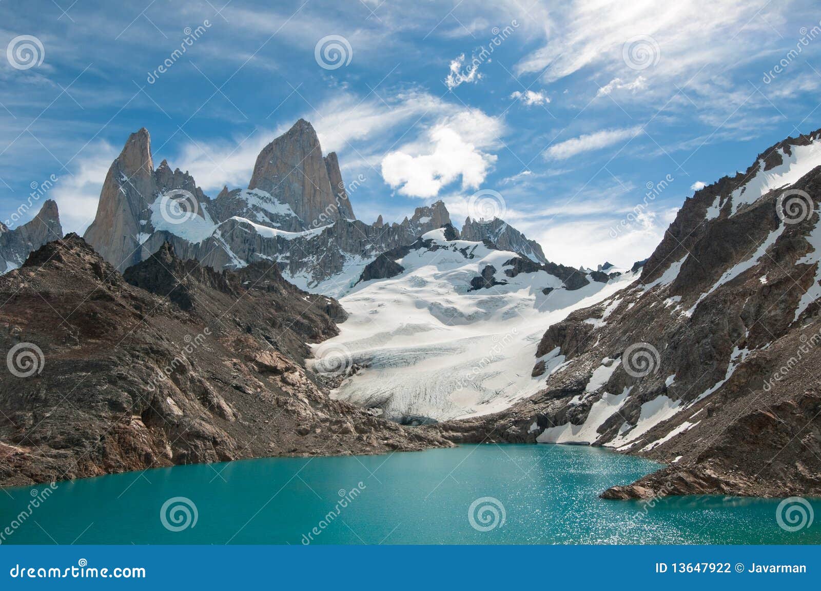 fitz roy mountain and laguna de los tres,patagonia