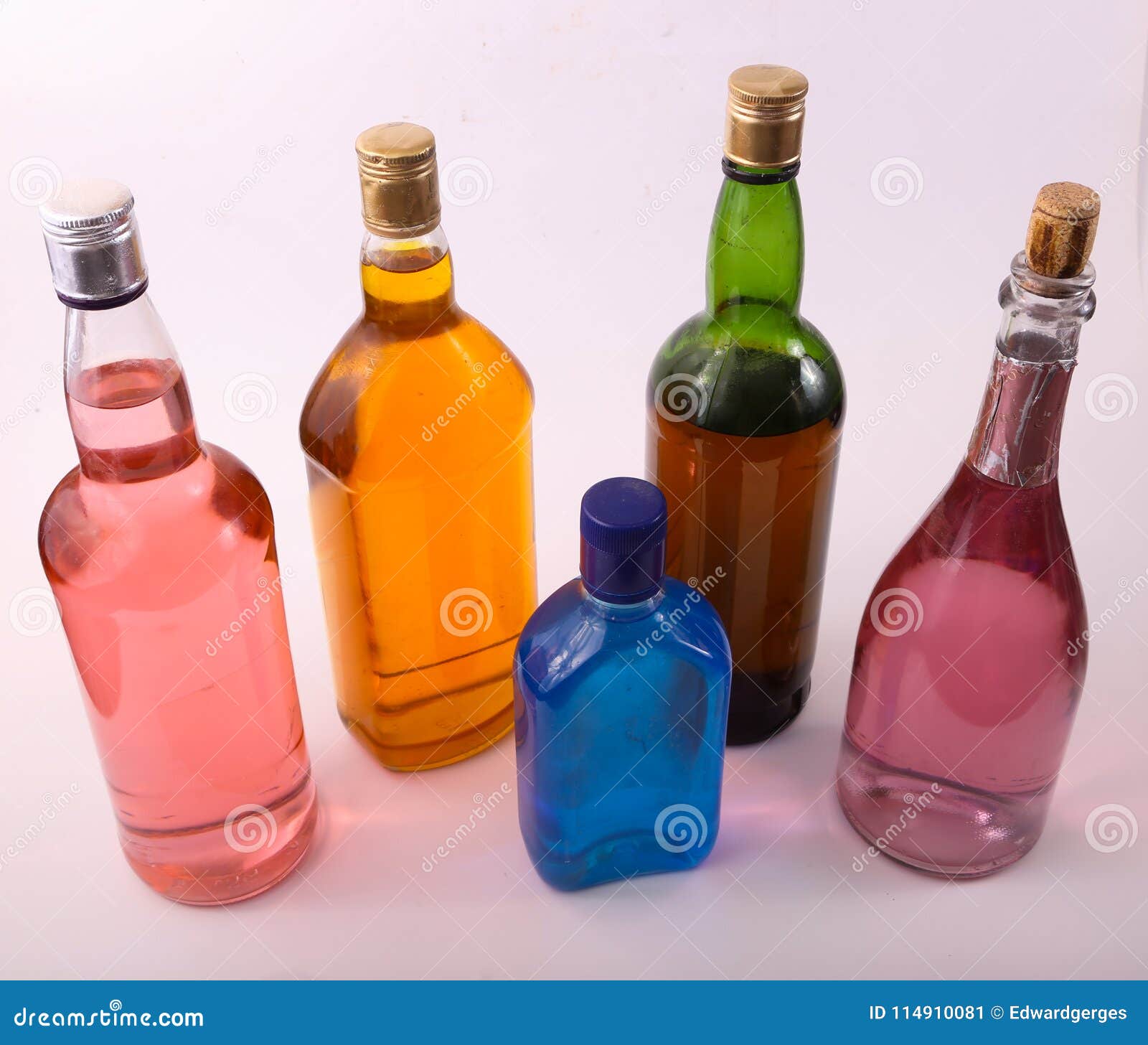 Variety of Alcoholic Drinks Stock Image Image of drink, retail 114910081