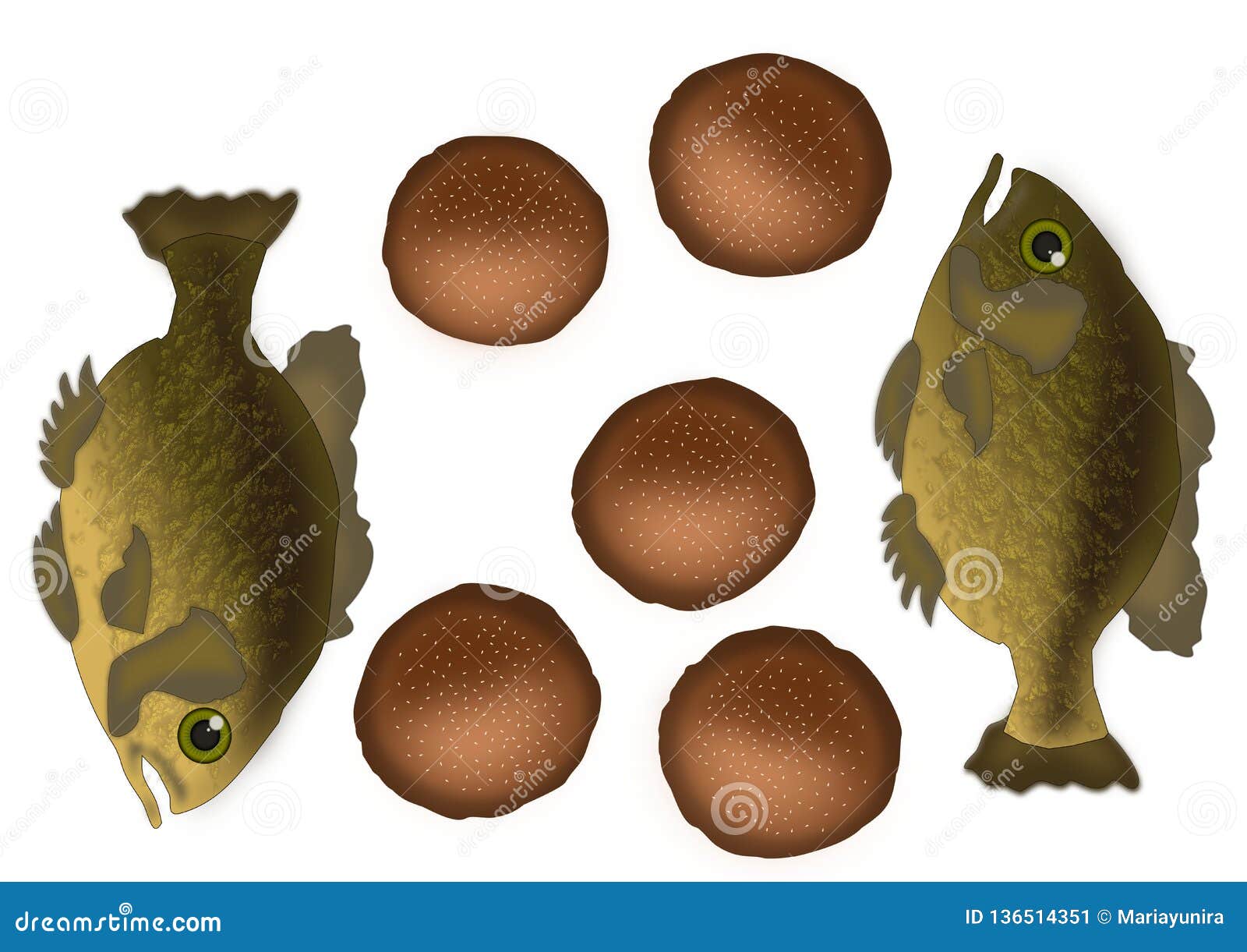 clipart loaves fishes