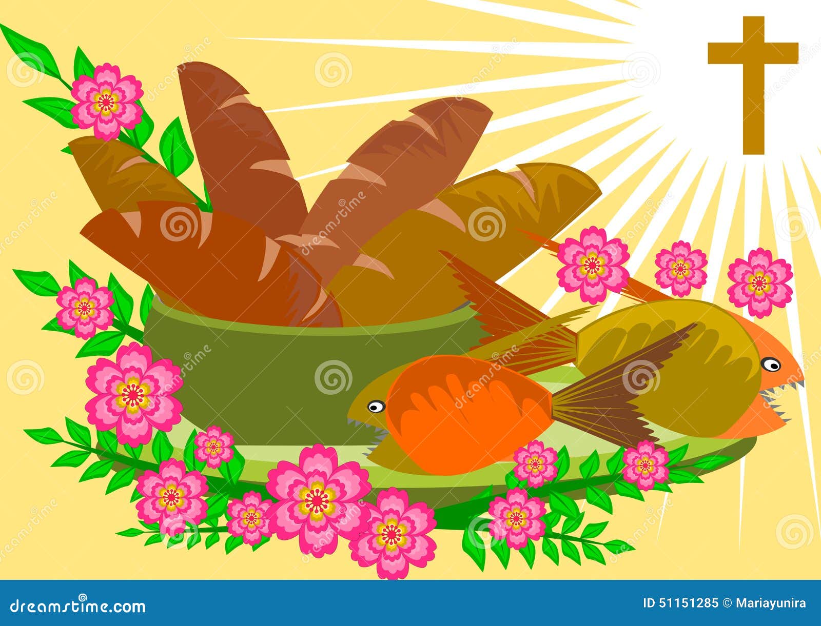 clipart loaves fishes