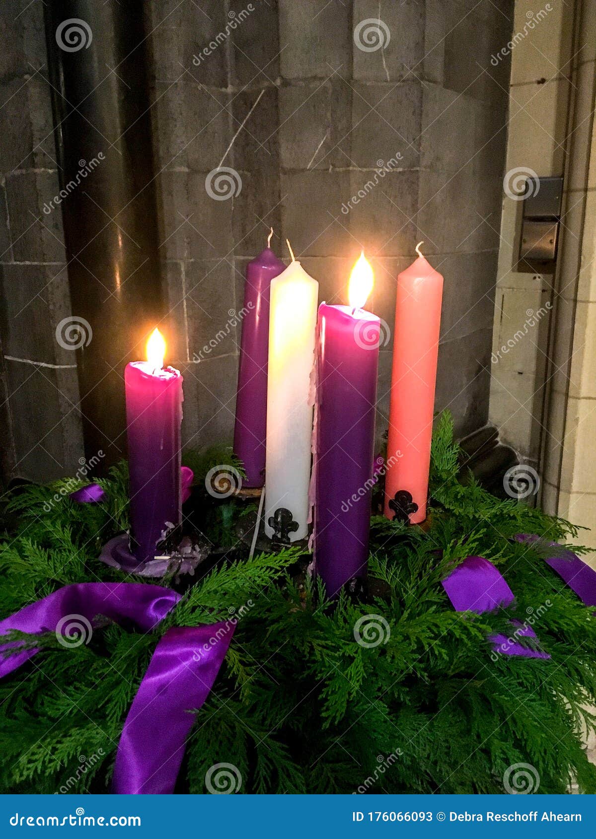 the five candles of advent