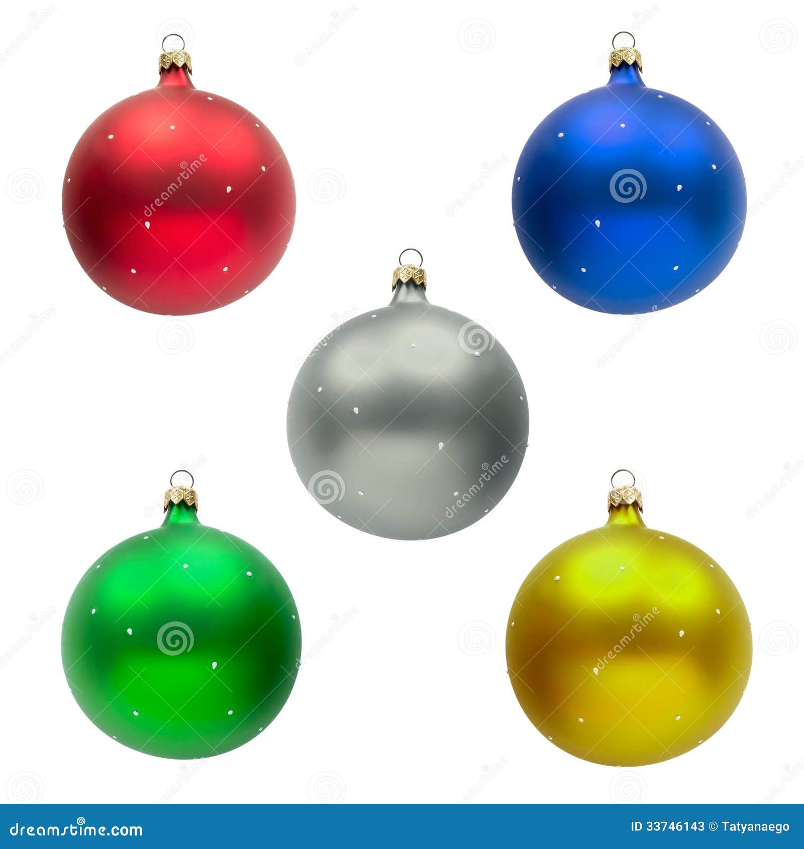 Five christmas balls stock image. Image of festive, january 33746143