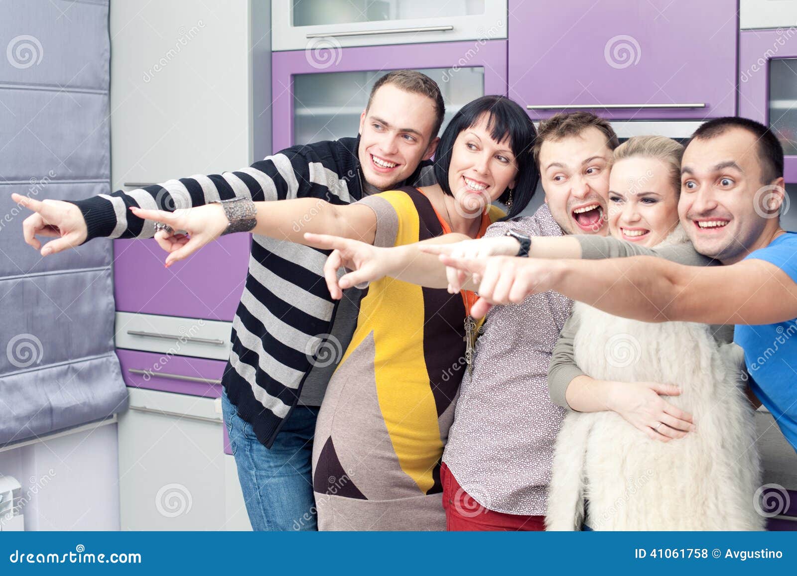 five close friends enjoying a social gathering together