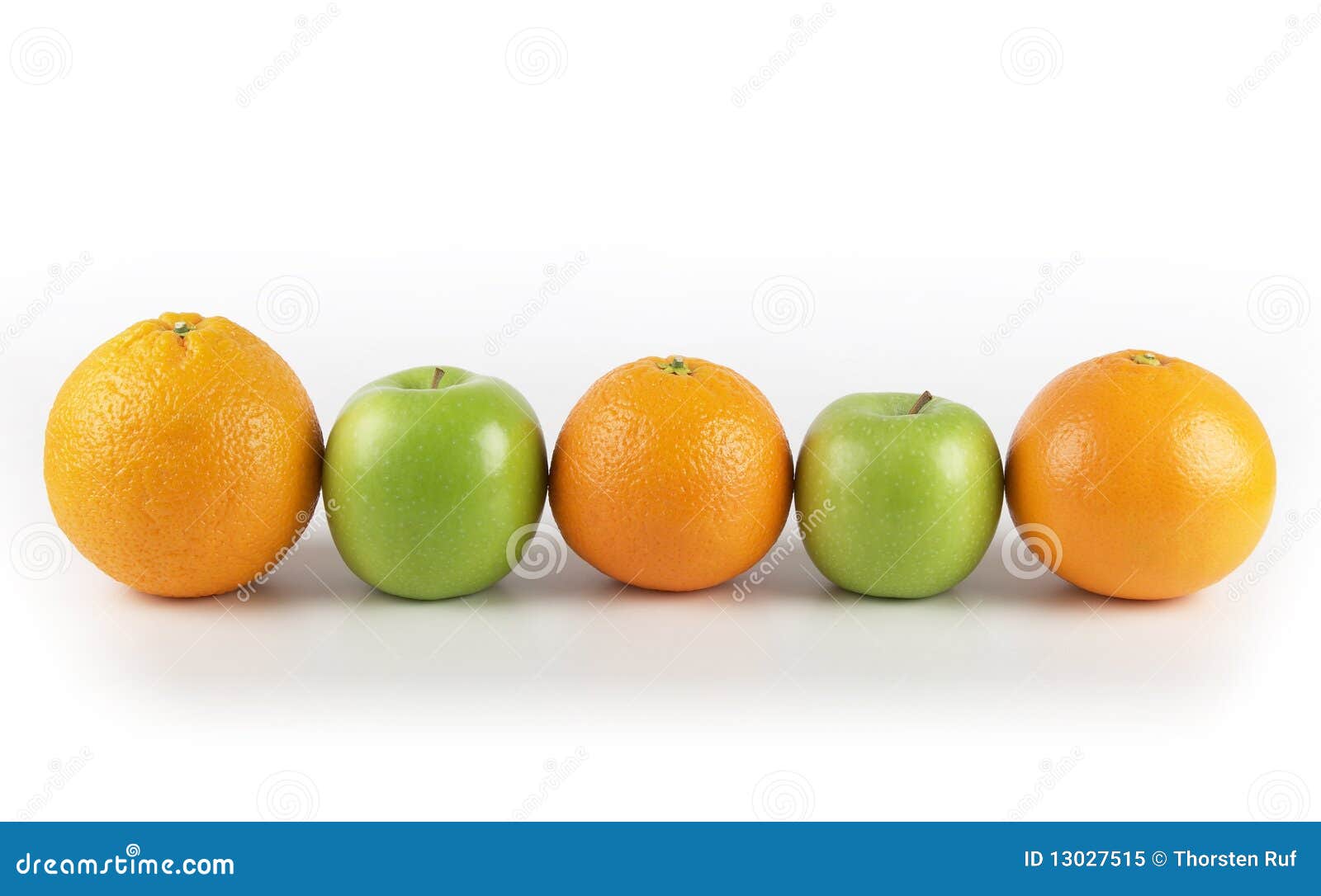 Five a Day Example Five a Day Oranges and Apples Stock Image Image