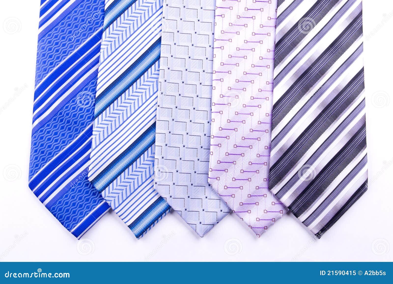 Five multi-colored tie stock image. Image of accessory - 21590415