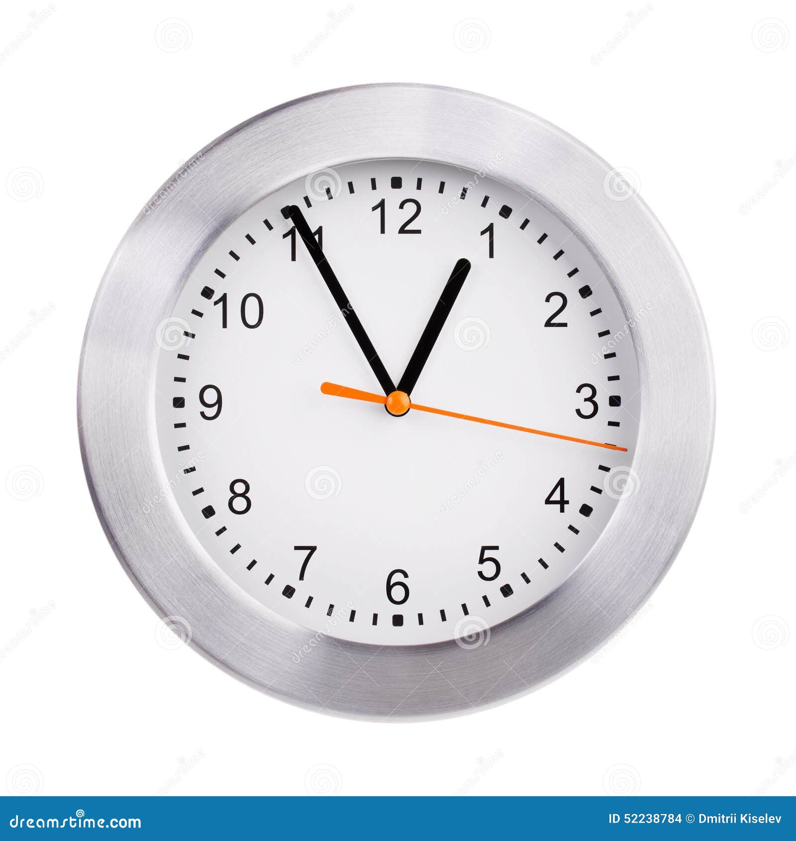 Five o clock stock photo. Image of chronometer, watch 52238784