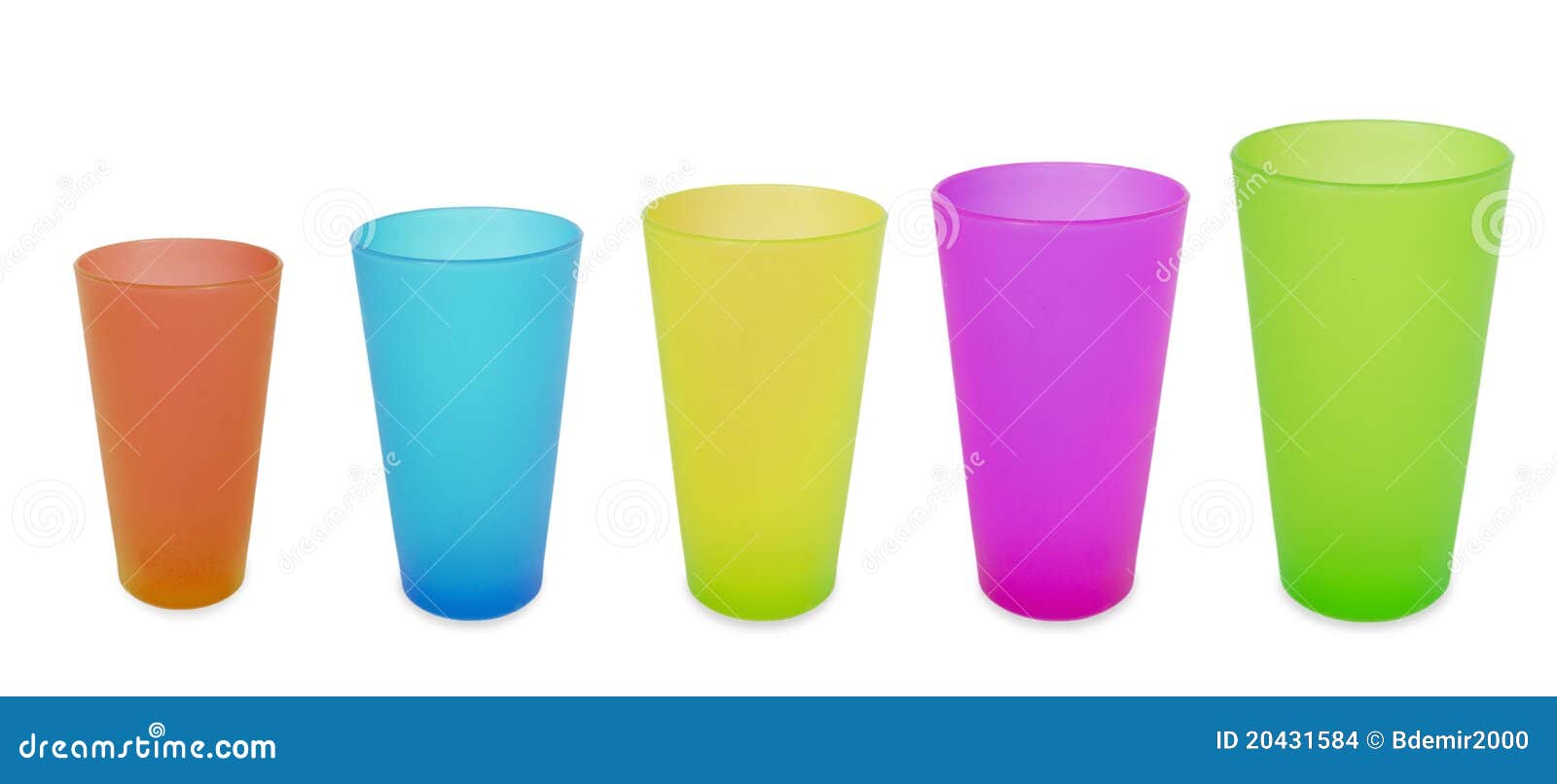 Plastic Cups with Red, Green & Blue Liquid Stock Photo - Alamy