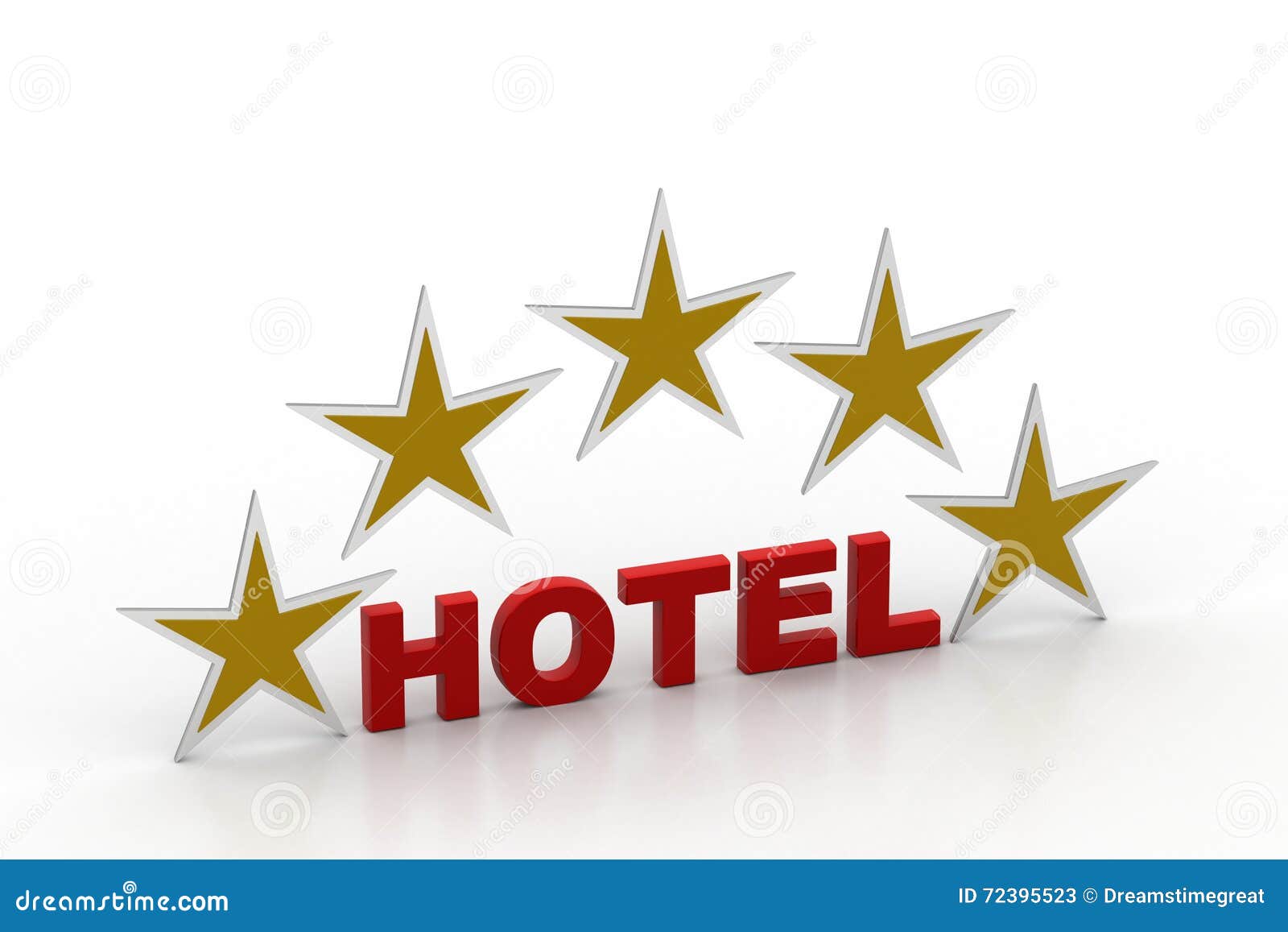 Five star hotel concept stock illustration. Illustration of golden