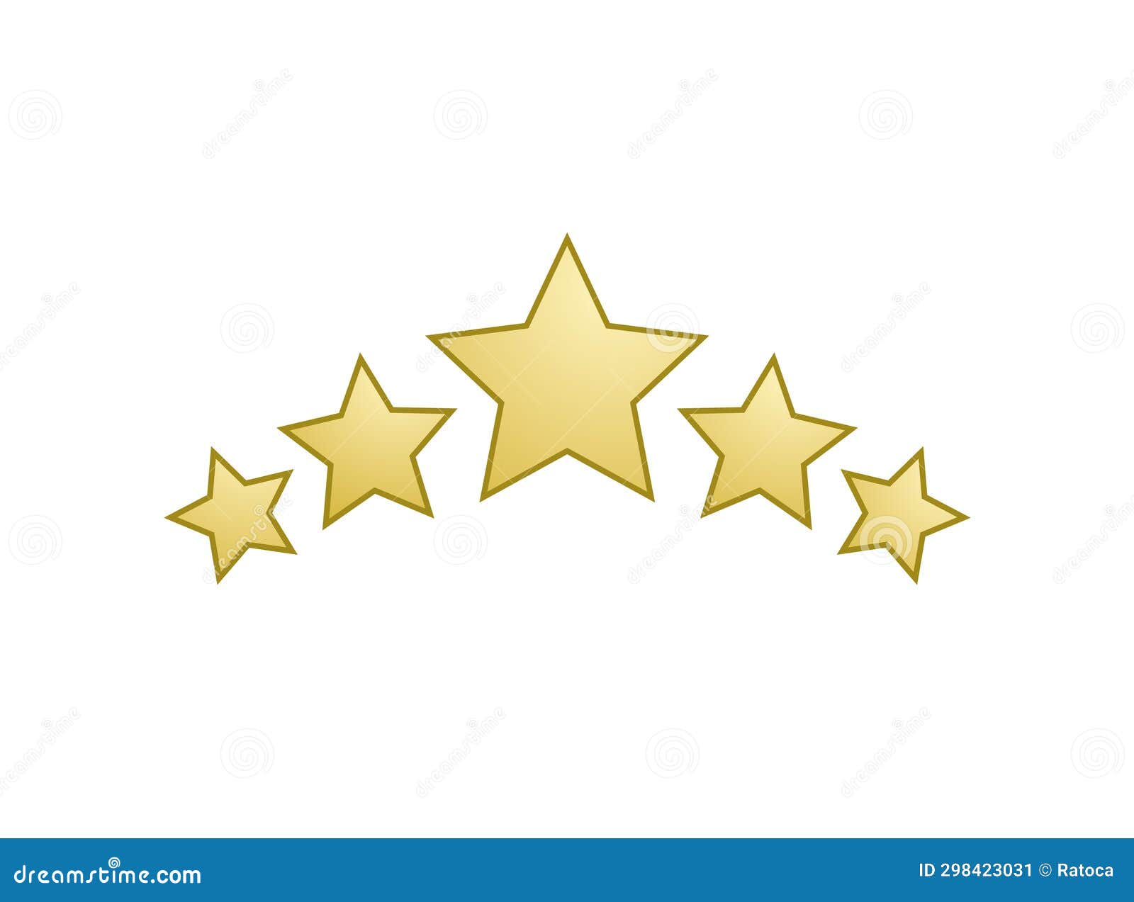 Five stars quality symbol stock vector. Illustration of classification