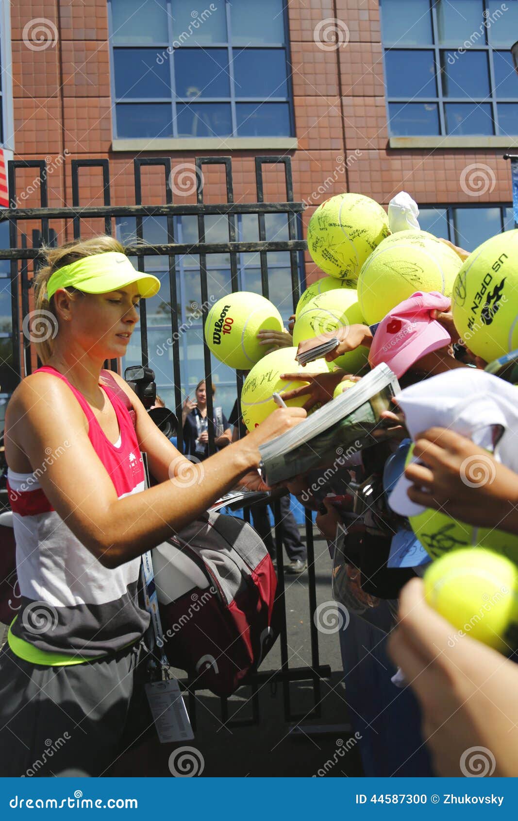 Five Times Grand Slam Champion Maria Sharapova Signing Autographs after