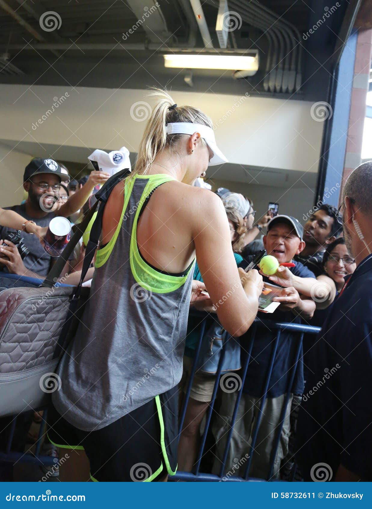 Five Times Grand Slam Champion Maria Sharapova Signing Autographs after
