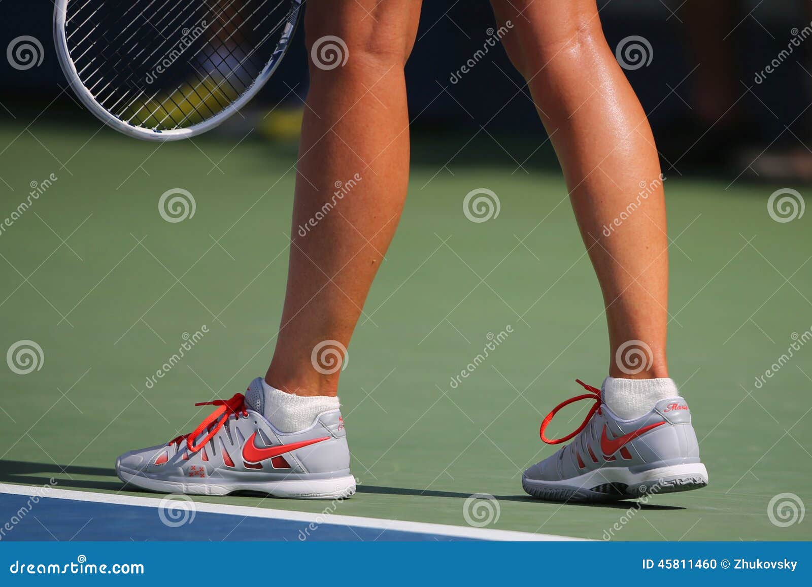 Five Times Grand Slam Champion Mariya Sharapova Wears Custom Nike Tennis  Shoes during Match at US Open 2014 Editorial Image - Image of action, nike:  45811460