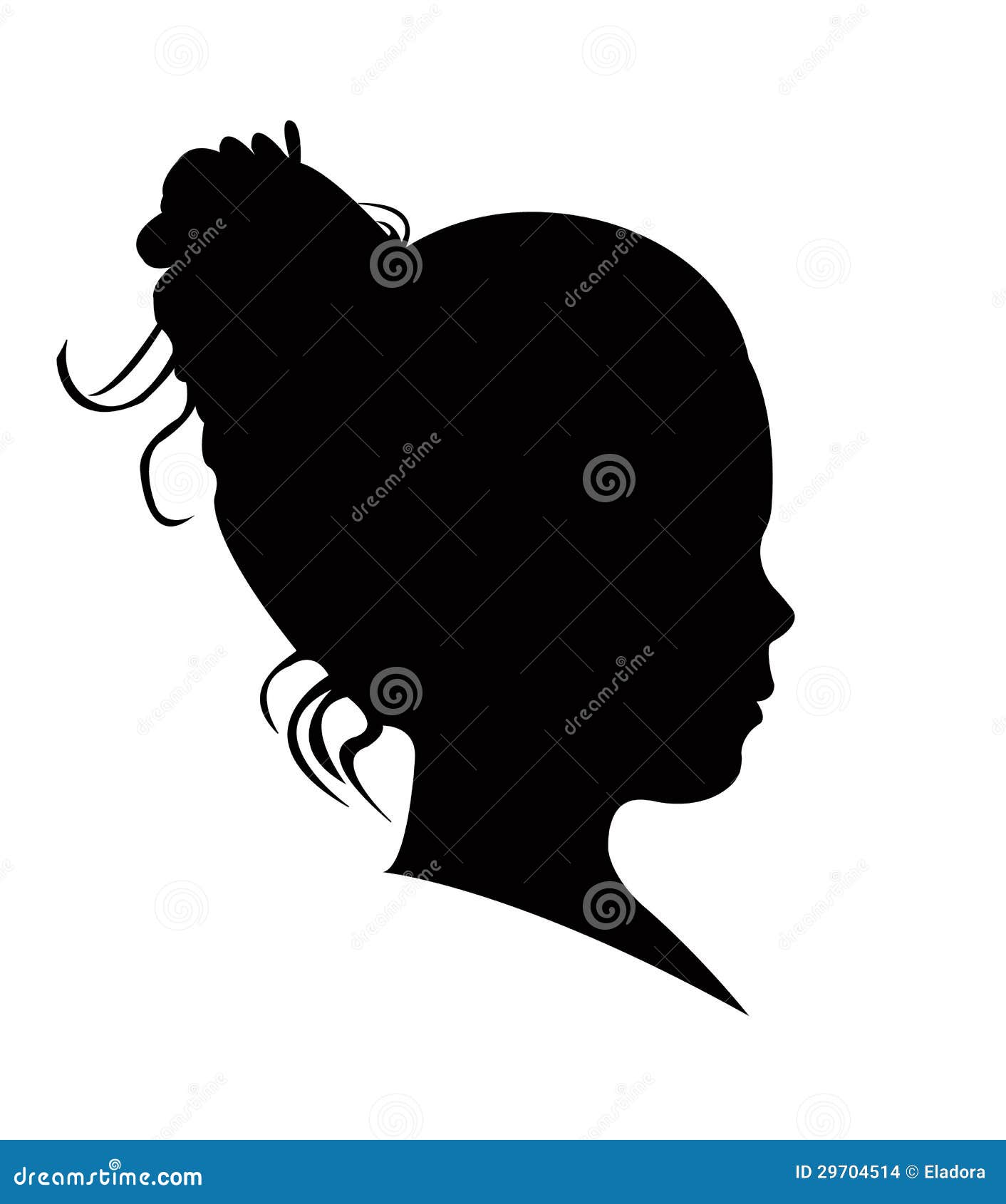 little girl silhouette clip art