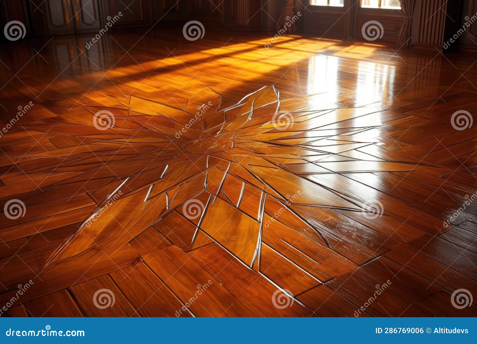 Fixed Floorboard with Fresh Varnish Stock Photo Image of repair
